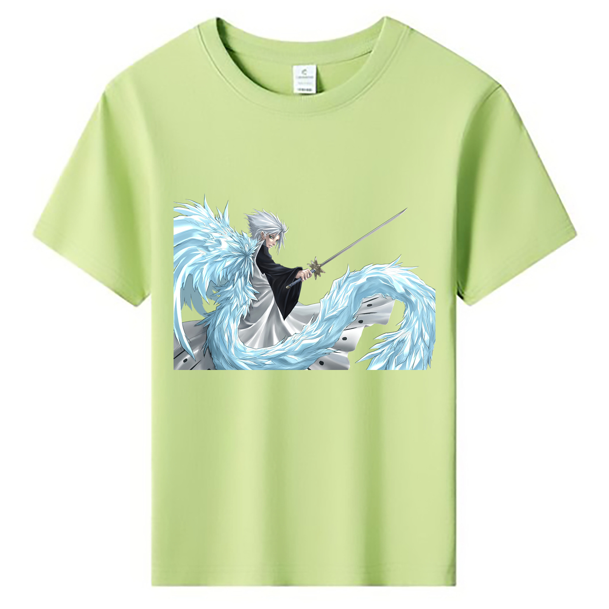 （画像用） ブリーチ 日番谷冬獅郎（ひつがや とうしろう） BLEACH Hitsugaya Toushirou 綿100％キッズTシャツ（フロントプリント）